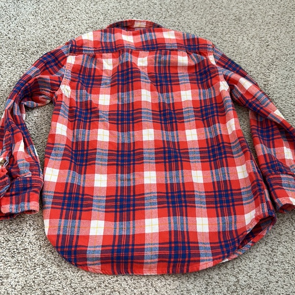 J. Crew Crewcuts Flannel Plaid Shirt, 4-5T - Picture 8 of 9
